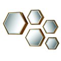 Elk Home Hexagonal Wall Mirrors, PK 6 138-170/S5